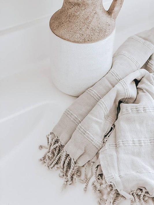Textured Lines Kitchen Towel