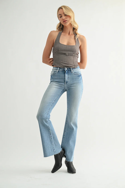 Just Black Denim | Mid-Rise Straight Bootcut (BP447J)