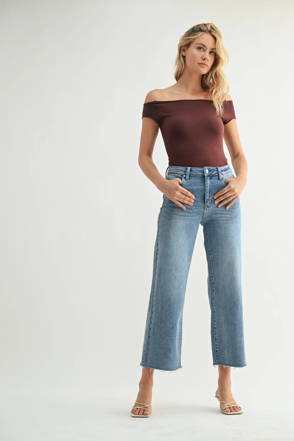 JBD Label of Just Black Denim | Slim Wide Leg (DP683)