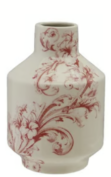 Hazel Mazel | Stoneware Vase with Floral Design