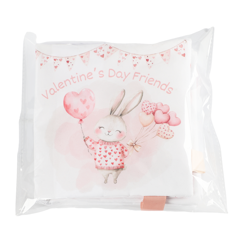 ali+oli | “Valentine’s Day Friends” Crinkle Cloth Baby Book