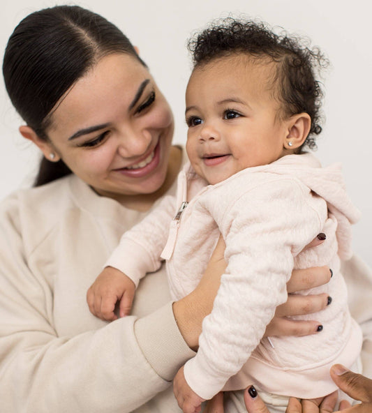 Organic Cotton Quilted Bee Baby Jacket