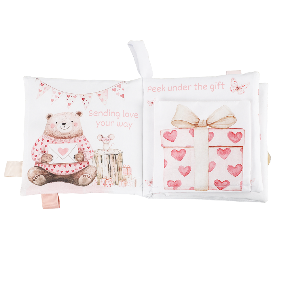 ali+oli | “Valentine’s Day Friends” Crinkle Cloth Baby Book