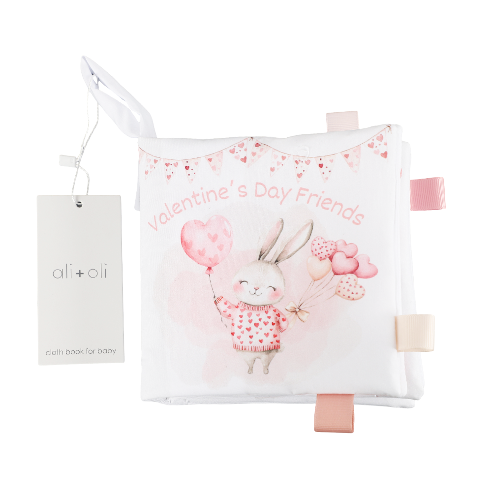 ali+oli | “Valentine’s Day Friends” Crinkle Cloth Baby Book