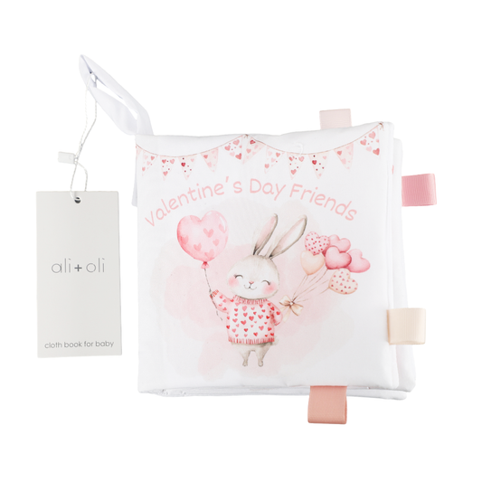 ali+oli | “Valentine’s Day Friends” Crinkle Cloth Baby Book