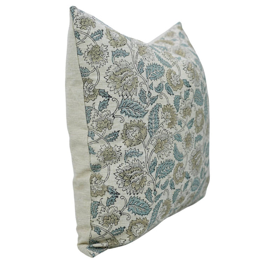 Fabdivine Boho Decor Block Linen Blend Pillow - Mandakini