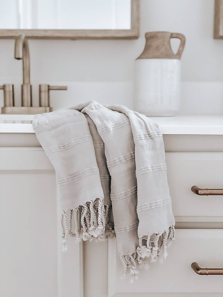 Textured Lines Kitchen Towel