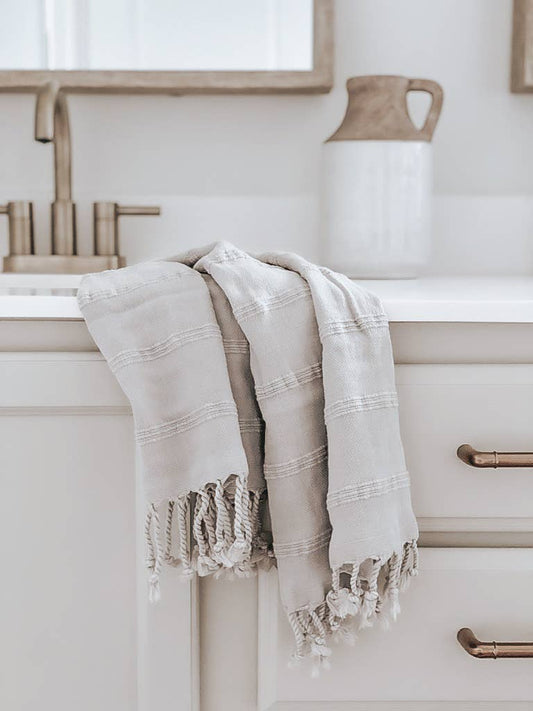 Textured Lines Kitchen Towel