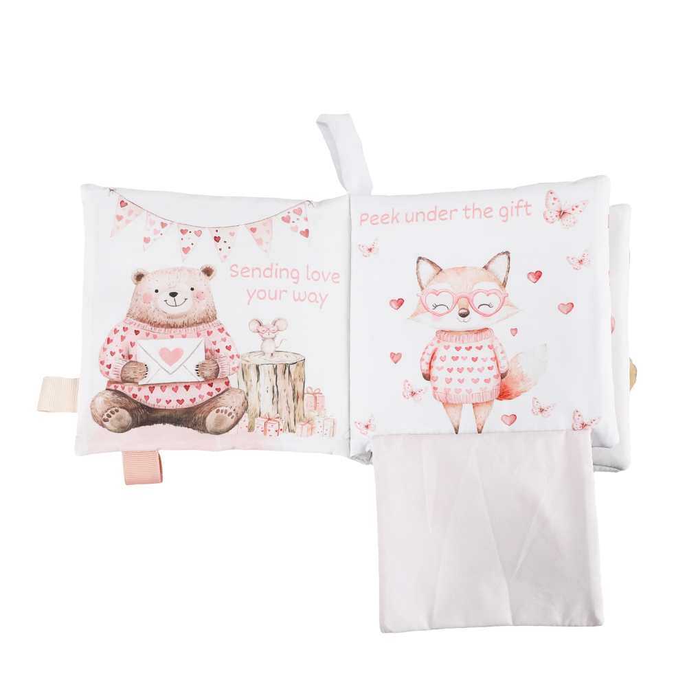 ali+oli | “Valentine’s Day Friends” Crinkle Cloth Baby Book