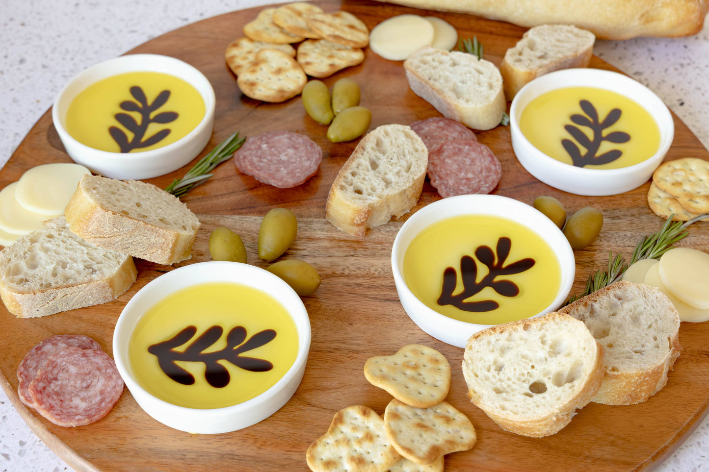 COMING SOON - Olive Oil and Balsamic Vinegar Set of 4 Dipping Plates