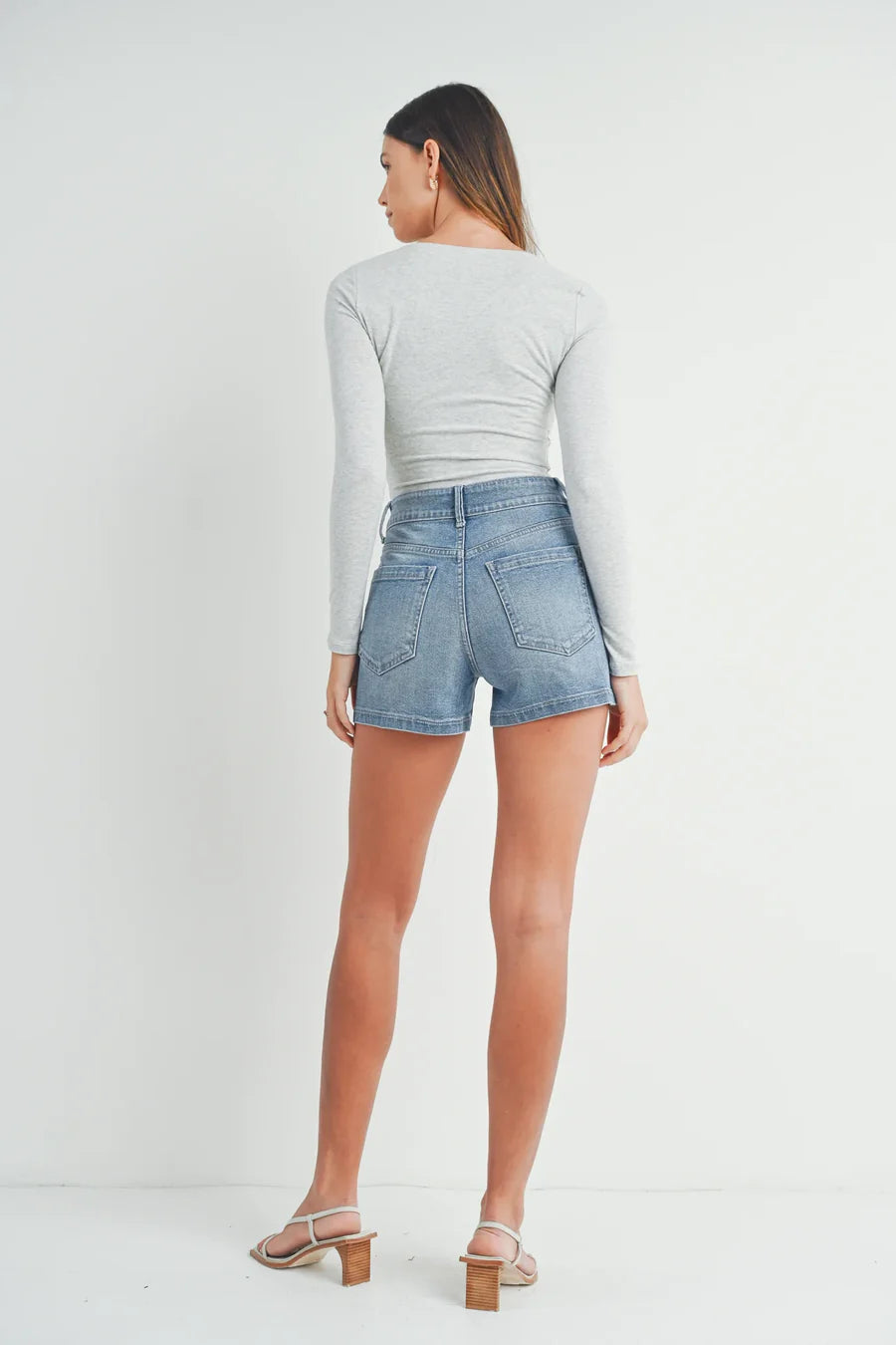 JBD Label of Just Black Denim  | Denim Utility Shorts