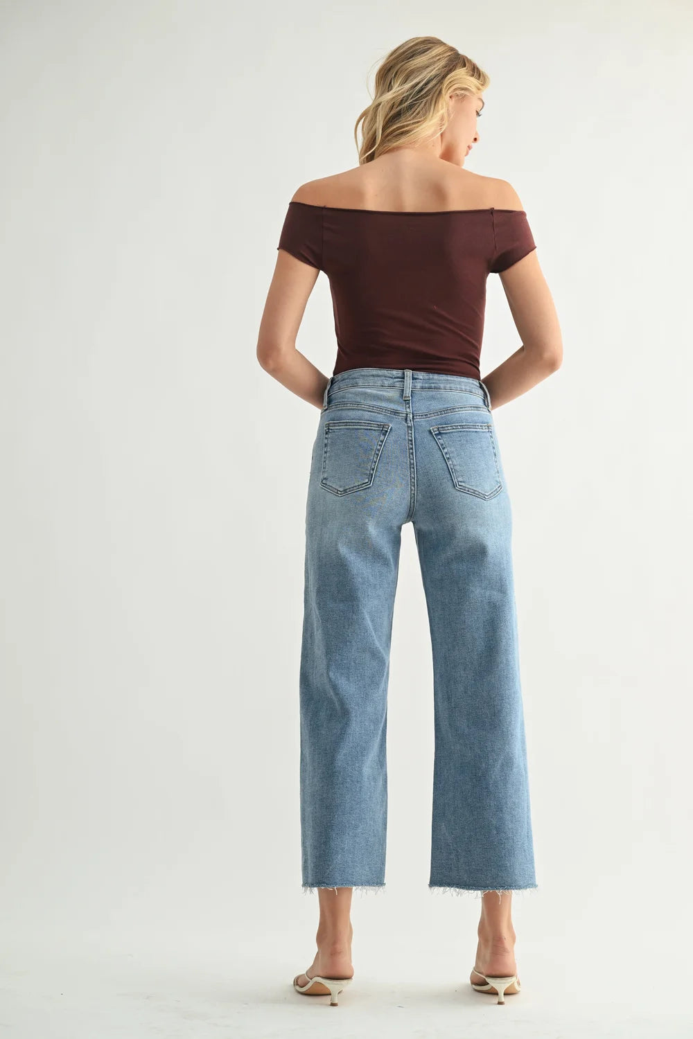 JBD Label of Just Black Denim | Slim Wide Leg (DP683)