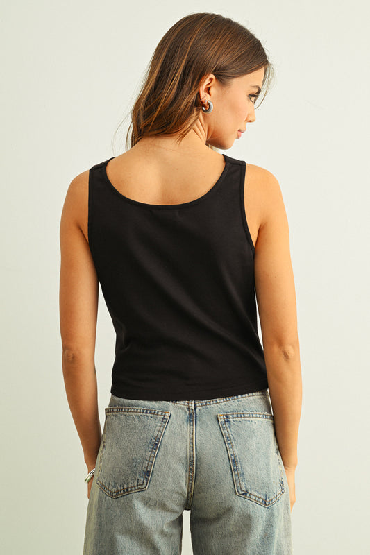 Miou Muse | Cowl Front Detail Top