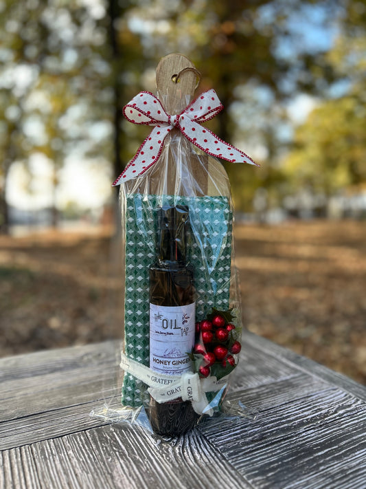The Oil Tap Gift Set- Christmas - Honey Ginger Balsamic Vinegar