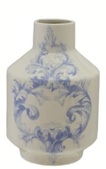 Hazel Mazel | Stoneware Vase with Floral Design