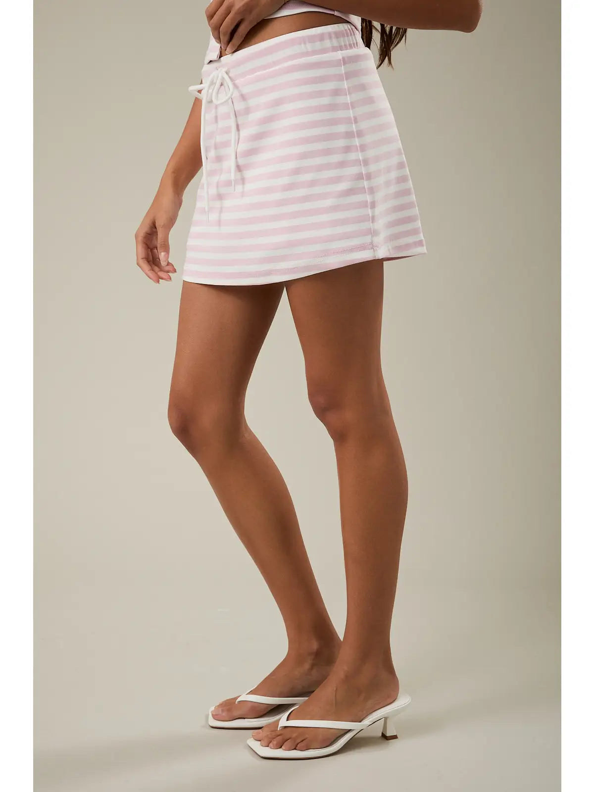 LE LIS |  Mid Rise Stripe Skort