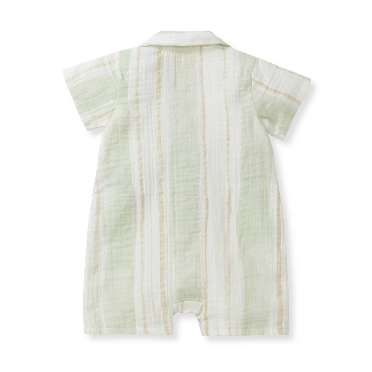 Burt's Bees | Baby Pacific Stripe Baby Boy Romper