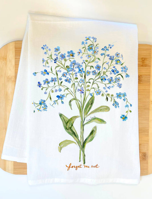 Pamela Cassidy Design's | Forget Me Nots Kitchen Towel