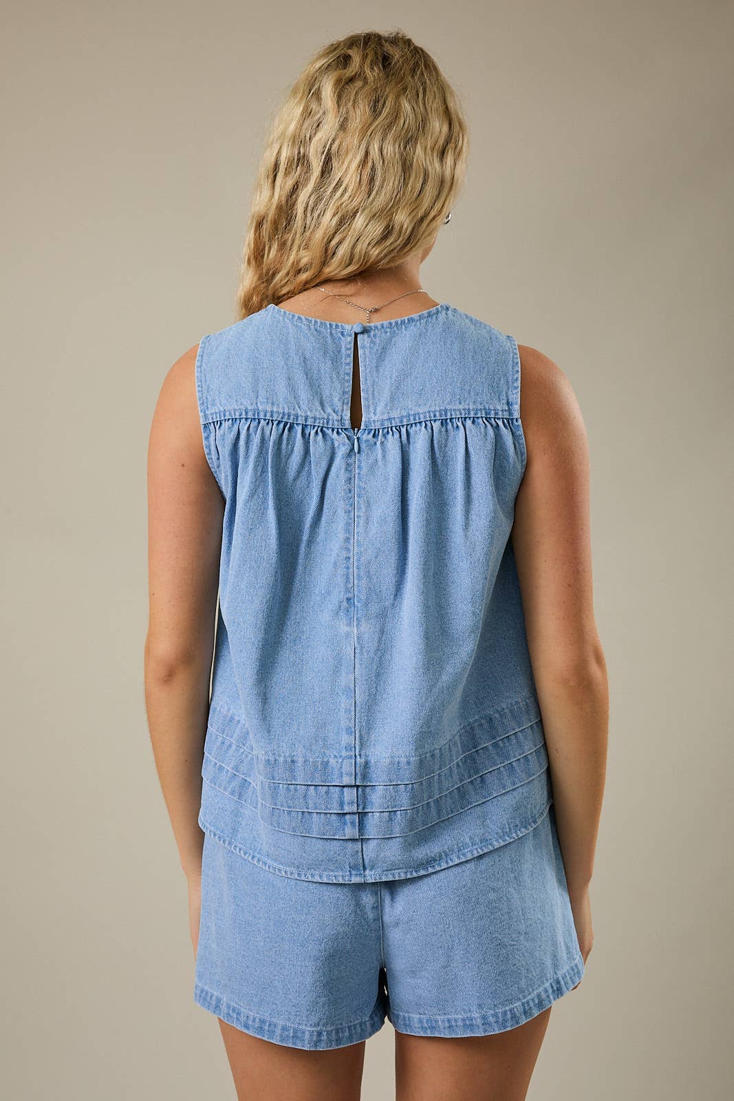 LE LIS | Flare Denim Top