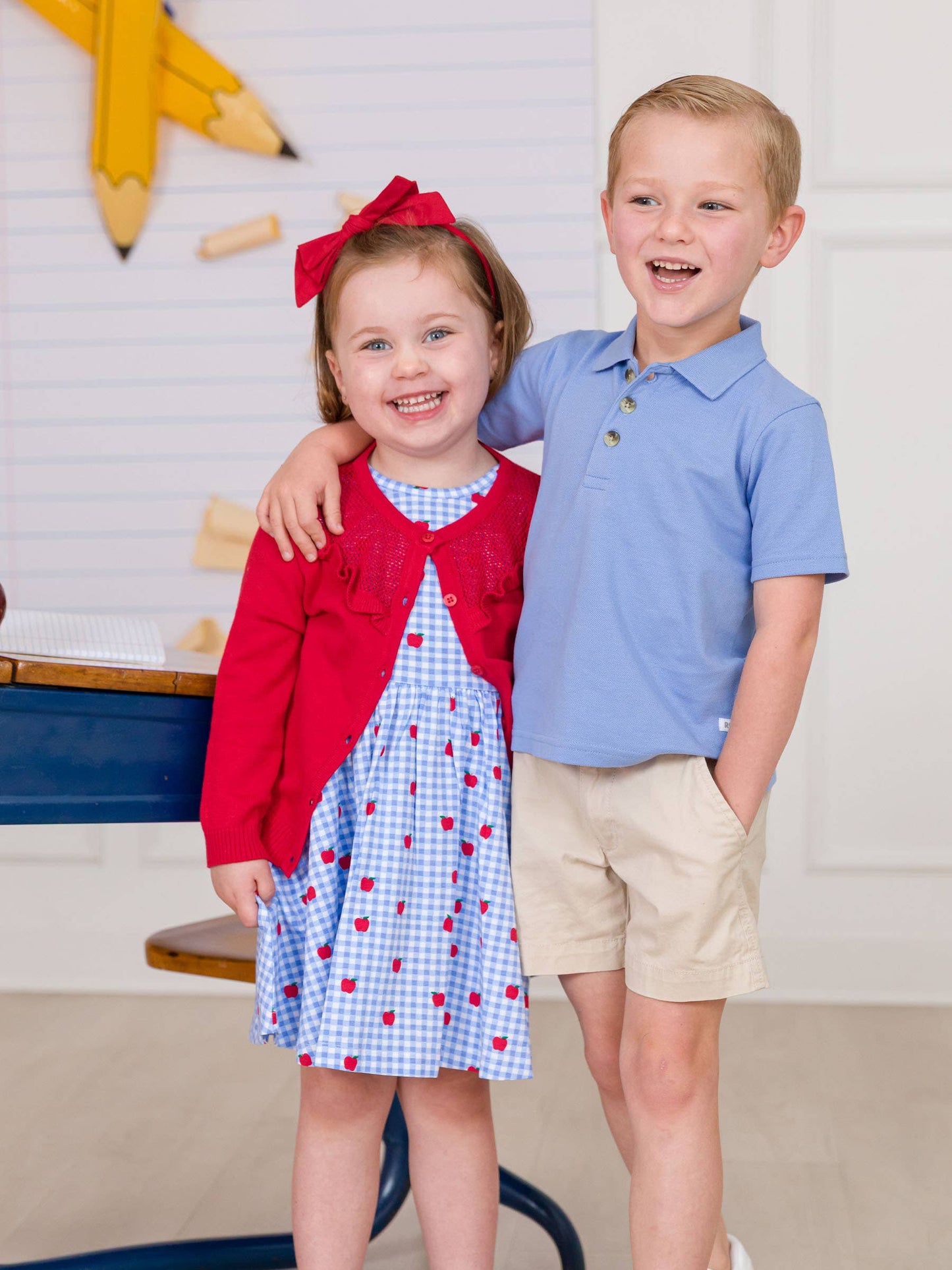 Classic Red Sweater Knit Ruffle Trim Cardigan