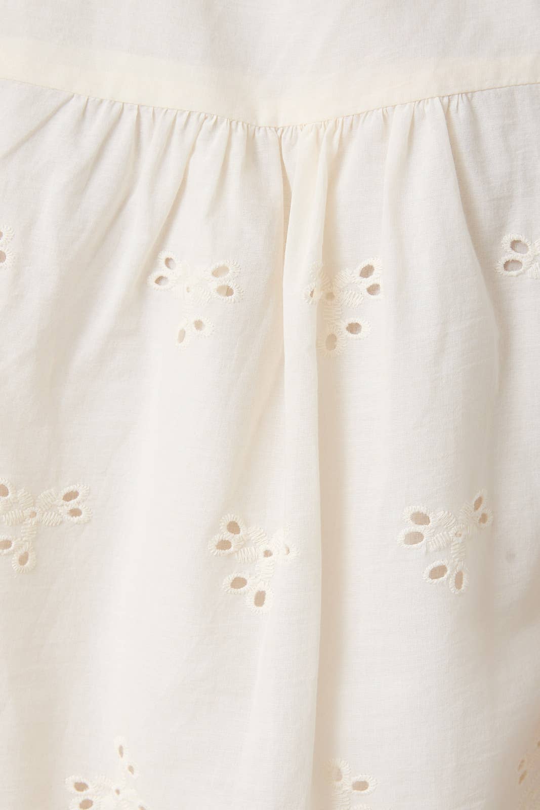 Sunday Edition |  Sleeveless Front Ties Scallop Eyelet Top
