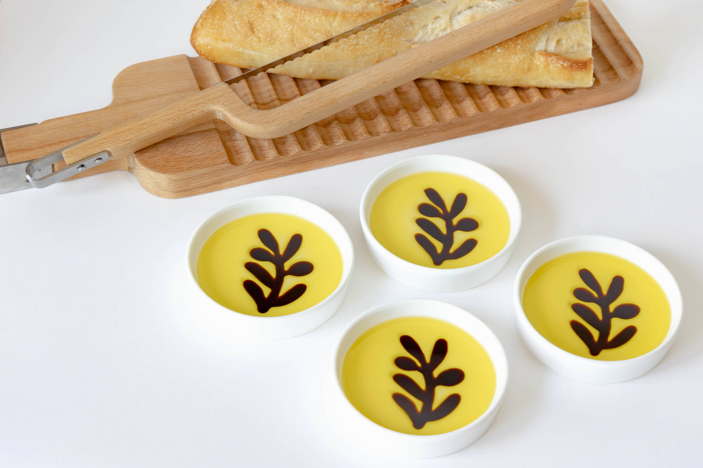 COMING SOON - Olive Oil and Balsamic Vinegar Set of 4 Dipping Plates