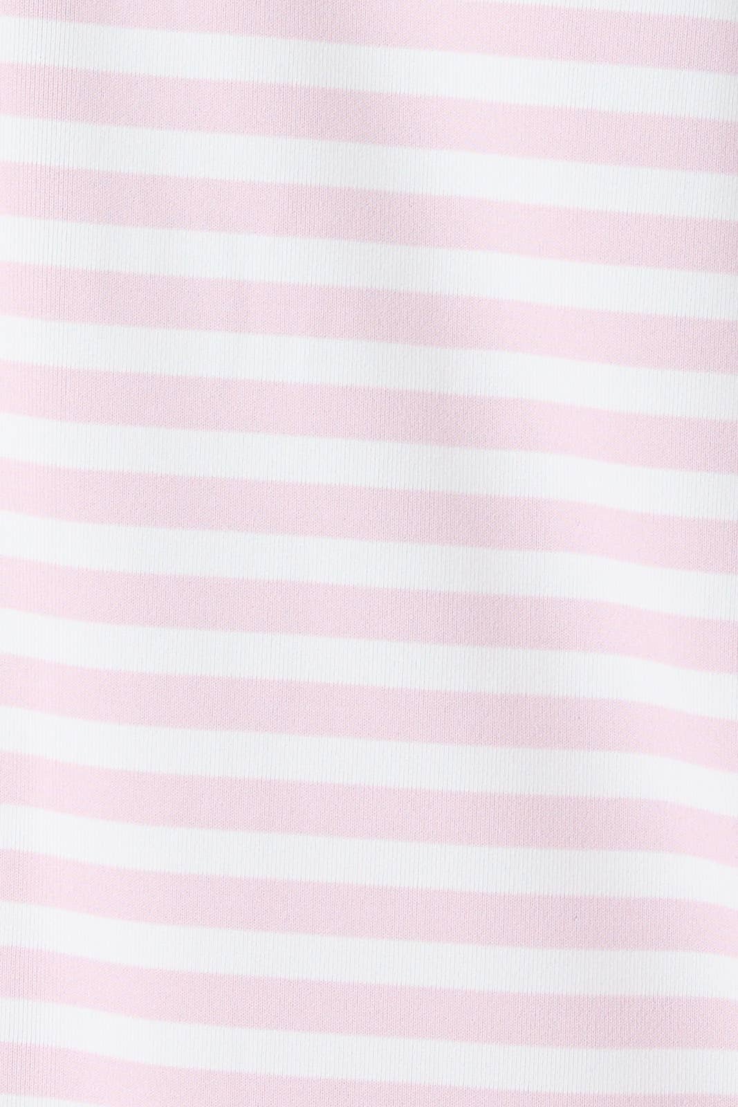 LE LIS | Short Sleeve Round Neck Oversized Stripe T-Shirt