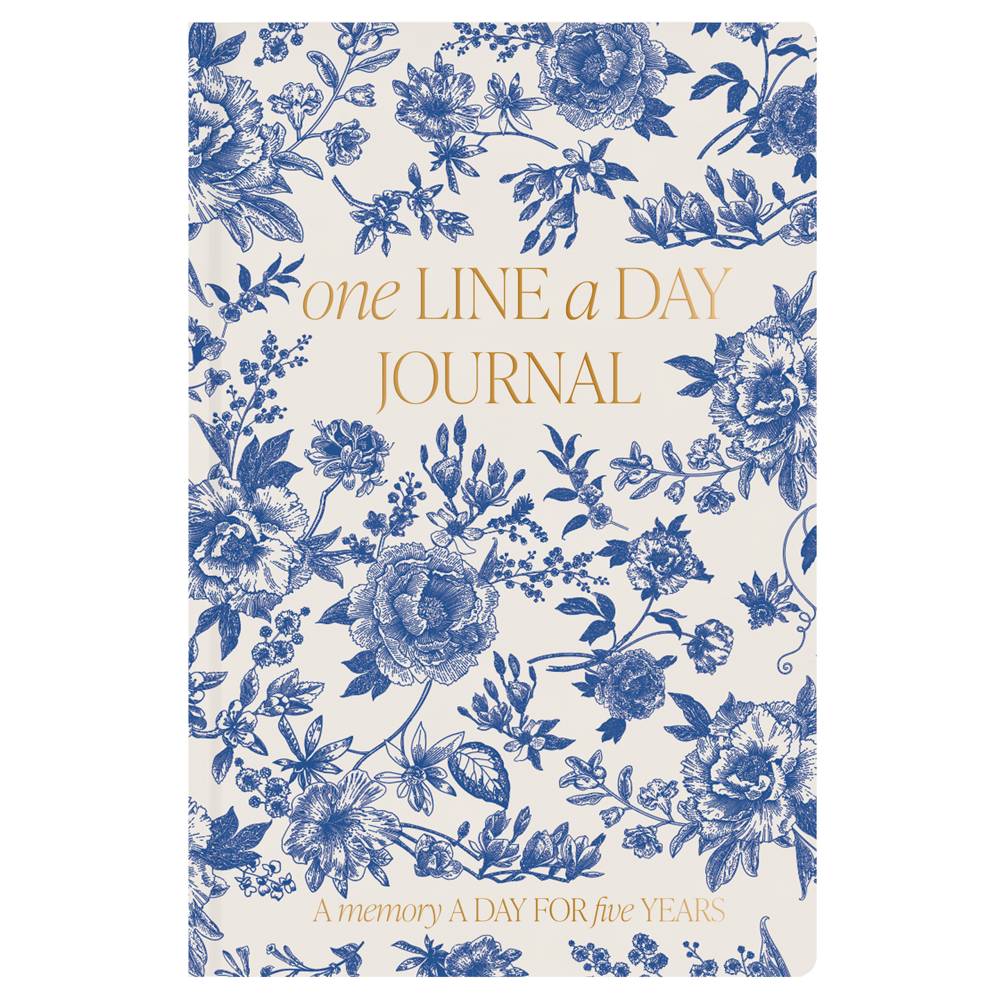 Blue Delft One Line A Day Fabric Journal - Stationery