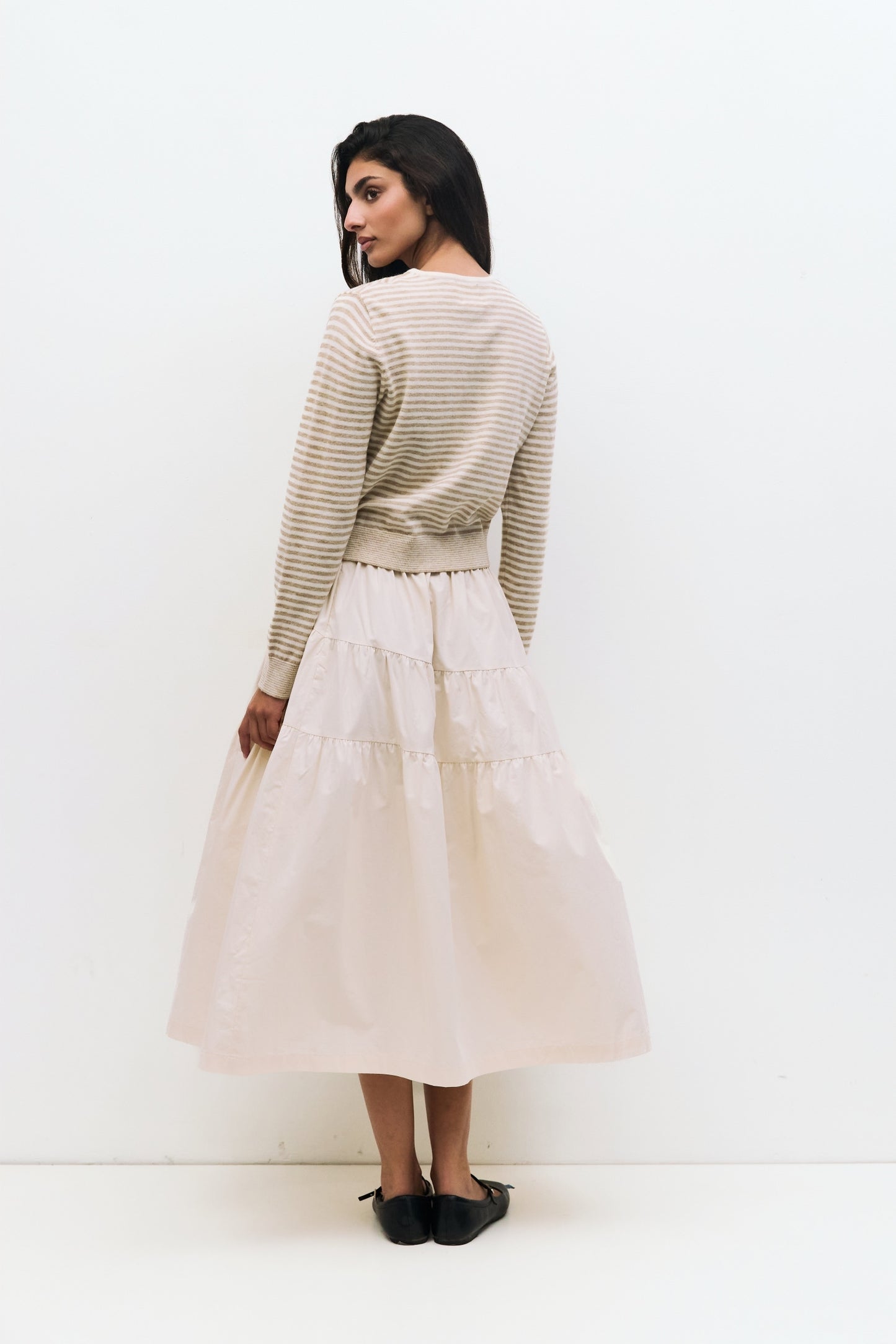 all:row | The Montana Cardigan Light Brown/Cream