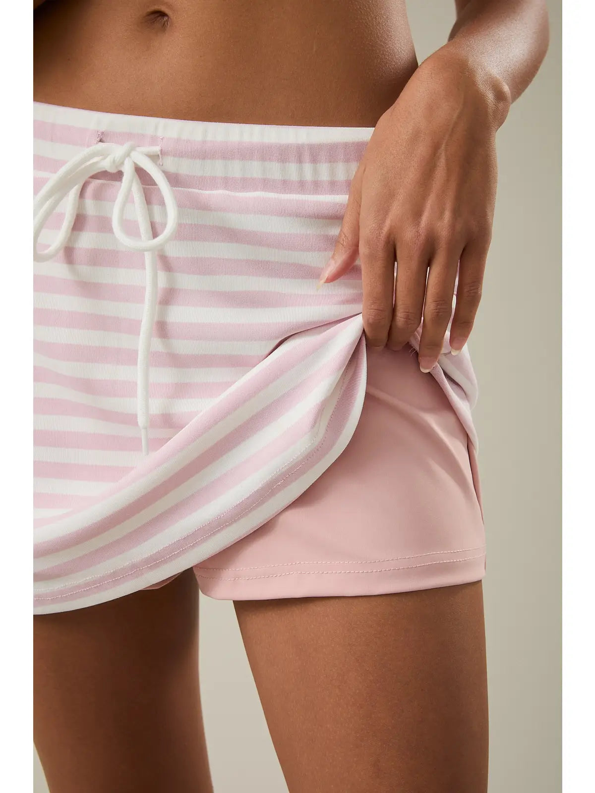 LE LIS |  Mid Rise Stripe Skort
